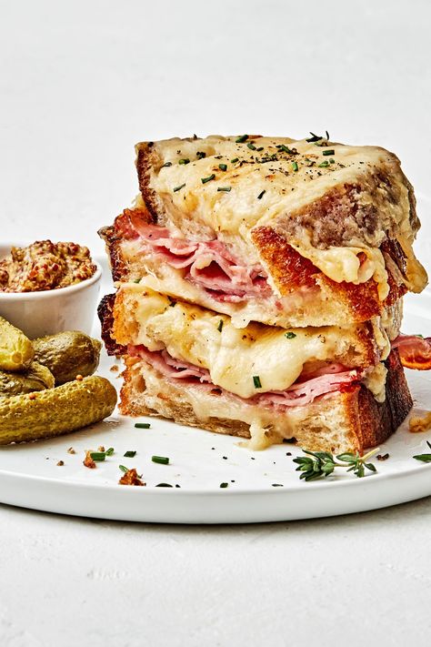 It’s hard to improve upon a classic grilled cheese sandwich, that is, unless you are a grilled ham and cheese croque monsieur. Grilled Ham And Cheese, The Modern Proper, Modern Proper, Classic Grilled Cheese, Grilled Ham, French Dip Sandwich, Ham And Cheese Sandwich, Pulled Pork Sandwich, Sandwiches For Lunch