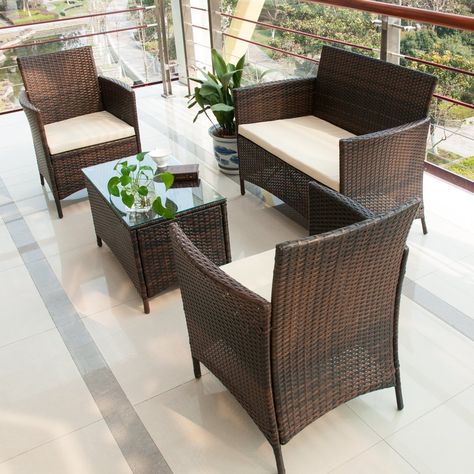 BTM rattan garden furniture sets patio furniture set garden furniture clearance sale furniture rattan garden furniture set table chairs sofa patio conservatory wicker new (Brown): Amazon.co.uk: Kitchen & Home Outdoor Wicker Patio Furniture, Furniture Rattan, Furniture Sofa Set, Rattan Furniture Set, Outdoor Wicker Furniture, Decorative Ideas, Rattan Garden Furniture, Wicker Decor, Outdoor Patio Furniture Sets