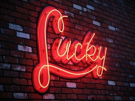 marinette dupain-cheng. Luck Aesthetic, Lucky Aesthetic, Neon Words, Lady Luck, Neon Nights, Marinette Dupain Cheng, Fallout New Vegas, Neon Glow, Neon Light Signs