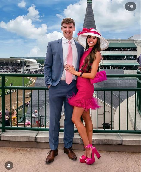 Couples Derby Outfits, Kentucky Derby Outfit Couple, Men Derby Outfit, Kentucky Derby Party Ideas Outfit, Kentucky Derby Outfit For Women Classy, Kentucky Derby Couples Outfits, Derby Outfits For Women Classy, Derby Outfits Men, Kentucky Derby Outfit For Women