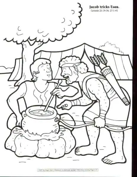 Jacob And Esau, School Kids Activities, Bible Crafts Sunday School, Sunday School Coloring Pages, Bible Story Crafts, Farm Animal Coloring Pages, Sunday School Kids, Sunday School Crafts For Kids, Bible School Crafts