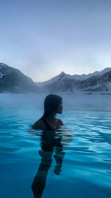 Ice Plunge, Ice Bath Aesthetic, Ice Bath, Lake Swimming, Ice Lake, Bath Aesthetic, Mystic Illustration, Exotic Holiday, Ice Baths