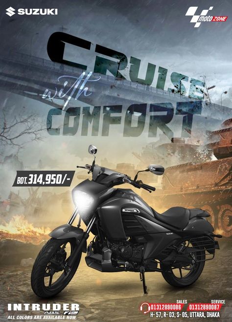 Creative Ad designed by Ahammed Shibbir Folder Graphic Design, Car Advertising Design, Bike Poster, Bike Brands, Graphic Design Ads, Sports Graphic Design, Social Media Design Inspiration, Marketing Images, Car Advertising