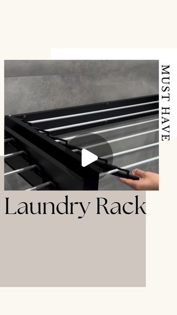 Karolina | Home without an Architect| Interiors & DIY on Instagram: "Laundry Drying Rack

💫 Foldable & retractable

💫 Wall Mounted

💫 suitable for indoor and outdoor use 

💫 capacity up to 25kg

I love it for its sleek design and practicality. What’s your view ?

Comment “laundry” for your personal shopping link ! 

#laundryroom #laundryrack #dryingrack #laundryroomideas #dryingrack #projectmama" Laundry Drying Rack Ideas, Retractable Wall, Wall Mounted Drying Rack, Laundry Drying Rack, Laundry Rack, Shopping Link, Drying Rack Laundry, Laundry Drying, Clothes Drying Racks