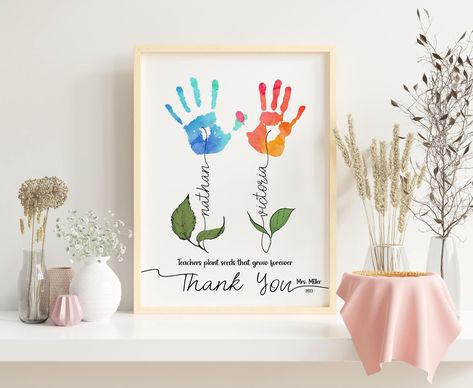 Grandparent handprint gifts