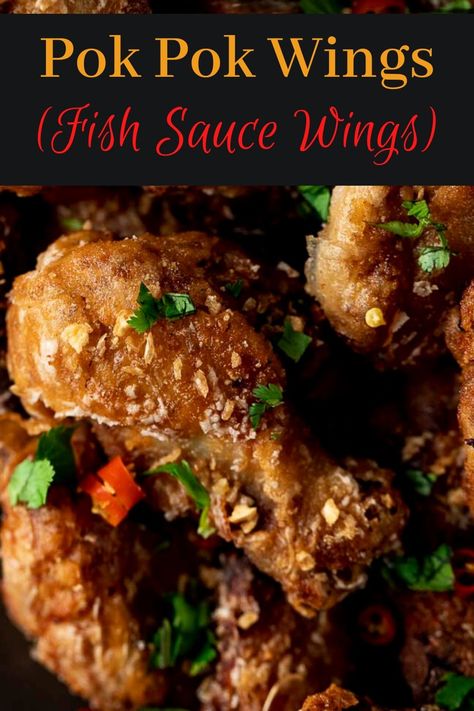 Fish Sauce Wings, Chicken Wingettes, Bo Bun, Pok Pok, Thai Cooking, Fried Chicken Wings, Wings Recipe, Asian Inspired Recipes, Fusion Food