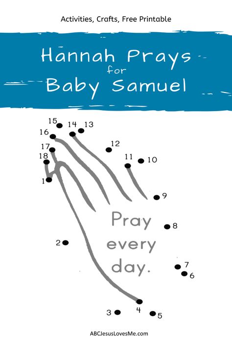 Samuel Bible Story, Hannah Bible, Third Grade Lesson Plans, Samuel Bible, Bible Class Activities, Name Activities Preschool, Prayer Crafts, Bible Crafts Sunday School, Bible Worksheets