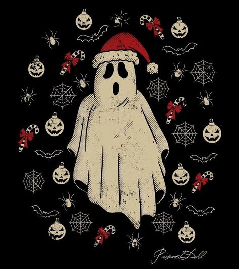 Black Christmas Decorations, Diy Canvas Art Easy, Scary Christmas, Christmas Horror, Creepy Christmas, Creation Art, Alternative Christmas, Dark Christmas, Iphone Wallpaper Hipster