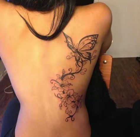 Celestial Goddess, Butterfly Back Tattoo, Bauch Tattoos, Pretty Hand Tattoos, Small Pretty Tattoos, Spine Tattoos For Women, Tattoos For Black Skin, Medusa Tattoo, Pretty Tattoos For Women