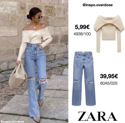 Zara Inspired Outfits, Elegant Pants Outfit, Wide Leg Jeans Outfit Summer, Wide Legs Jeans, Zara Wide Leg Jeans, Zara Looks, Wide Leg Jeans Outfit, Look Zara, Zara Outfit