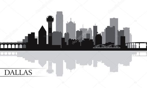 Skyline Artwork, Dallas City, City Skyline Silhouette, Dallas Skyline, Skyline Silhouette, Diy Paint, Willis Tower, City Skyline, Diy Painting