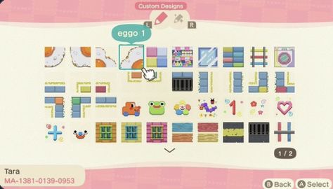 Acnh Kidcore, Acnh Cottagecore, Egg Design, Animal Crossing 3ds, Animal Crossing Wild World, Island Theme, Qr Codes Animal Crossing, Post Animal, New Animal Crossing