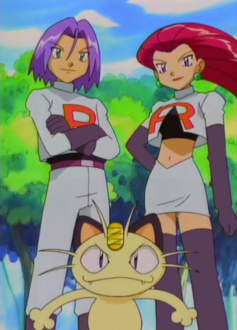 #pokemon #teamrocket #jessie #james #meowth #musashi #kojiro #nyasu #tr #rokettodan #anime #animation #screenshort #japan Jessie James Meowth, Jesse Pokemon, Pokémon Cartoon, Rocket Shipping, Pokemon Human Characters, Sketch Pose, Jessie And James, Jessie Pokemon, Pokemon Human