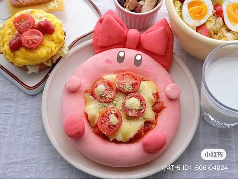 Sanrio Desserts, Kirby Food, Kirby Aesthetic, Aesthetic Pizza, Kawaii Foods, Picnic Date Food, Tropical Food, Kawaii Cooking, Cute Snacks