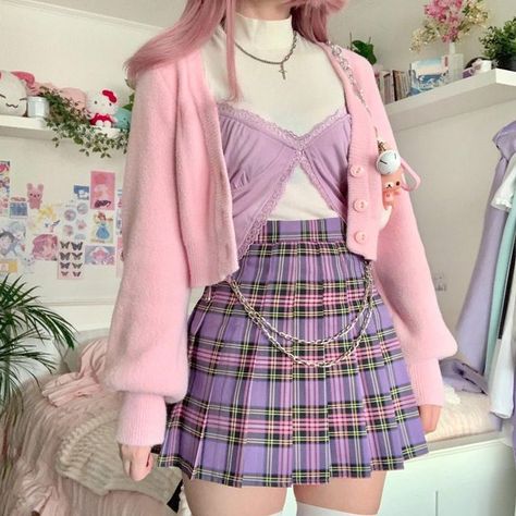 Kawaii Style Outfits, Choose Outfit, Mode Indie, Pastel Dark, Kawaii Grunge, Chose Outfit, Pastel Outfit, Pastel Fashion, Kawaii Fashion Outfits