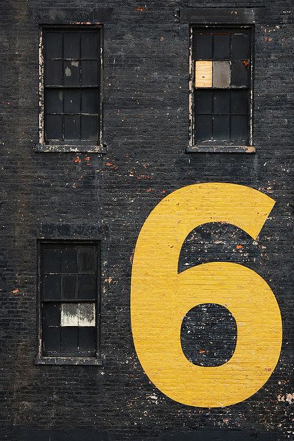 Number Six, Burger Bar, Wayfinding Signage, Design Visual, Environmental Graphics, Typography Letters, Foto Inspiration, House Numbers, Mellow Yellow