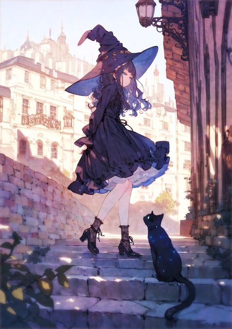 Anime Witch Female, Anime Ghost, Anime Witch, Really Cool Drawings, Dreamy Artwork, Anime Halloween, Cool Anime Guys, Girly Art Illustrations, Witch Art