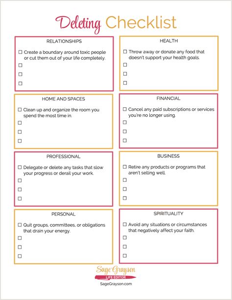 If you're feeling drained, frustrated, or burned out in your life or business, then it's time to do some deleting. Use this free printable worksheet to get started.