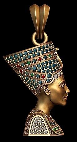 Nefertiti pendant. Nefertiti Pendant, Egyptian Revival Jewelry, Egyptian Style, Egyptian Queen, Egyptian Mythology, Tutankhamun, Egyptian Jewelry, Ancient Egyptian, Style Jewelry