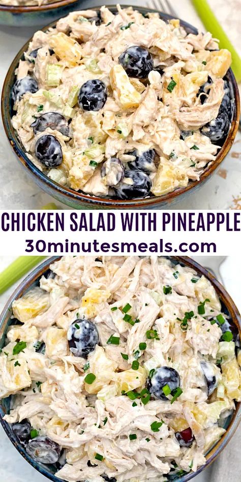 Chicken Salad With Pineapple And Grapes, Chicken Salad With Pineapple Recipe, Chicken Pasta Salad With Pineapple, Chicken Salad With Pineapple And Pecans, Hawaiian Chicken Salad Pineapple, Chicken Pineapple Salad Recipes, Chicken Salad Recipe With Grapes And Pineapple, Tropical Chicken Salad, Hawaiian Chicken Salad Recipes