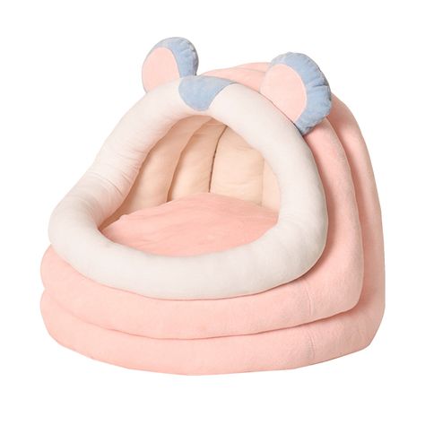 You'll love the Archie & Oscar™ Gilreath Round / Oval Cat Bed at Wayfair - Great Deals on all products with Free Shipping on most stuff, even the big stuff. Cave Bed, Puppy Cuddles, Cat Tent, Bed Tent, Cat Cave, Warm Bed, Interesting Animals, Material Bed, Teacup Puppies