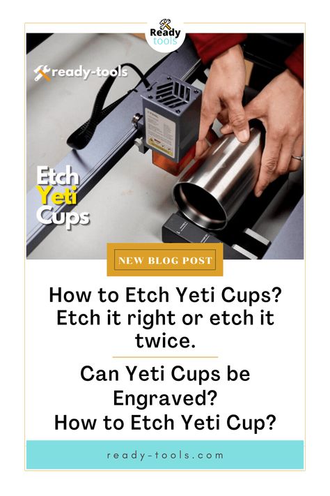 How to Etch Yeti Cups? Etch it right or etch it twice | Can Yeti Cups be Engraved? Engraved Yeti, Yeti Cups, Yeti Cup, Engraving Art, Laser Etching, Easy Steps, Easy Step, Etching, Personal Touch