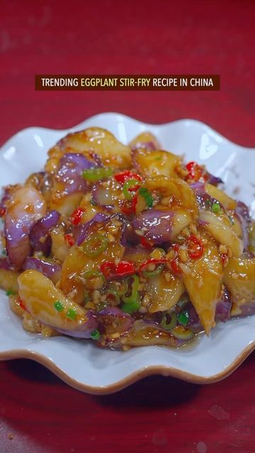 Wayne Shen on Instagram: "Easy and quick eggplant stir-fry recipe in China, do you want to try? #recipe #cooking #chinesefood #vegetarian #foodlover #eggplant" Filipino Eggplant Recipe, Eggplant Recipes Asian, Filipino Vegetable Dishes, Asian Dipping Sauce Recipes, Filipino Vegetable Recipes, Chinese Eggplant Recipes, Fried Eggplant Recipes, Eggplant Stir Fry, Chinese Eggplant