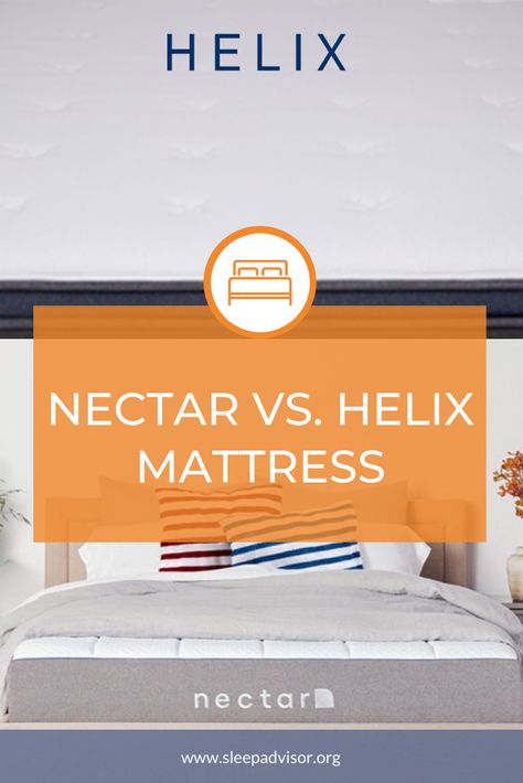 Can't choose between Nectar and Helix? In this full comparison, we're taking a look at some key features that can help you find your next bed... #mattressguide #bedguide Helix Mattress, Sleep Products, Warm Bedroom, Mattress Buying, Online Mattress, Mattresses Reviews, Sleep Tips, Sleep Health, Healthy Sleep