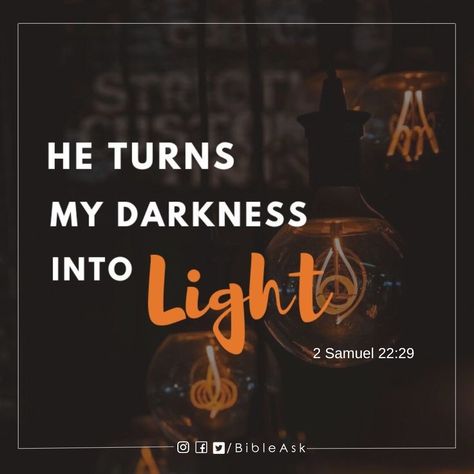 God is my light 🙏#verseoftheday⠀⠀ .⠀⠀ .⠀⠀ .⠀⠀ .⠀⠀ _________________________________⠀⠀ #dailybibleverse #bibleverse #bible #bibleask #godisgood #blessed #trustinGod #mylight #Godlovesyou #dailybiblede #jesuslovesyou #Love #dailyverse God Is My Light, Bible Quotes Pictures, Bible Quotes Background, Bible Verse Background, Cross Wallpaper, Bible Doodling, 2 Samuel, Bible Quotes Wallpaper, Bible Quotes Images