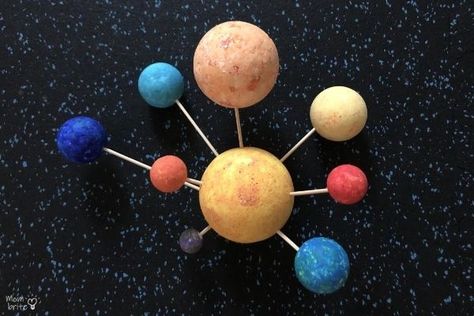 How to Make a DIY 3D Solar System Model Solar System Foam Balls, Solar System Styrofoam Balls, Styrofoam Planets Diy, Styrofoam Solar System, 3d Solar System Project, Diy Solar System Project, Make A Solar System, 3d Solar System, Solar System Mobile