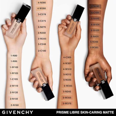 Prisme Libre Skin-Caring Matte Foundation - Givenchy | Sephora Givenchy Prisme Libre, Vince Clothing, Olive Undertones, Neutral Undertones, Matte Foundation, Pink Clay, Shoe Boutique, Foundation Brush, Kat Von D