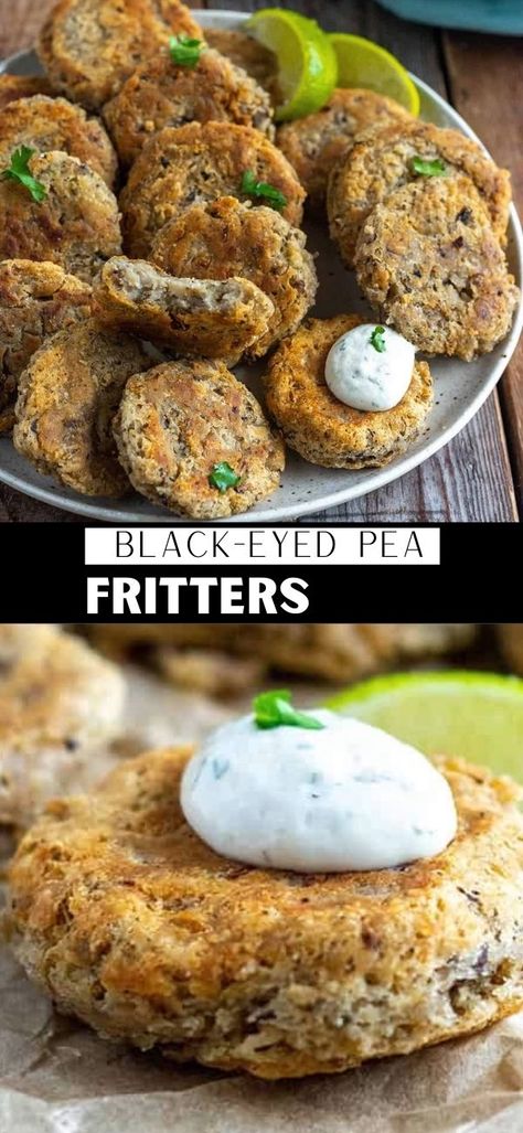 Refried Black Eyed Peas, Black Eyed Pea Fritters, Black Eye Pea Fritters, Peas Fritters, Blackeyed Pea Recipes, Pea Fritters, Follicular Phase, Blackeyed Peas, Black Eyed Peas Recipe