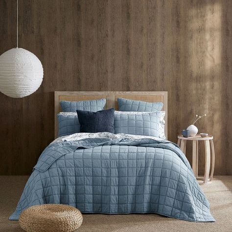 13 Best Quilt Covers & ﻿Coverlets To Shop In ﻿Australia 2023 - Vogue Australia Bedroom Linen, Quilt Covers, Vogue Living, Perfect Night, Vogue Australia, Dream On, Blue Bedroom, Quilt Cover, Check Pattern