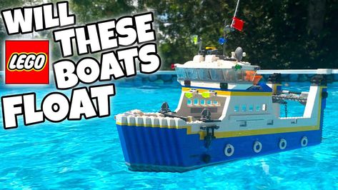 Lego Boats, Lego Boat, Floating Boat, Lego Videos, Boat Parade, Lego Ship, Lego Lovers, Cool Boats, Lego Bricks