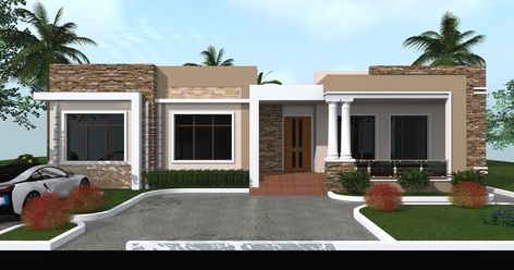 Architectural desgin, Structural Desgin, Civil works (Building and civil ) Consultance services 3 Bedroom Flat Roof House Plans, House Plan Gallery 3 Bedroom, Flat Roof House Designs Single Storey, 3 Bedroom Bungalow Floor Plans Modern, Flat Roof House Exterior, Flat House Plans, Rectangular House, Flat Roof House Designs, Flat Roof Design