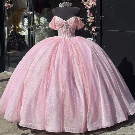 The Perfect Quinceanera Gown For A Dreamy Quince Theme – MyChicDress Baby Pink Sweet 16 Dress, Quinceñera Dresses Pink, 16 Birthday Dress, 15 Birthday Dresses, Princess Quinceanera Dresses, Pink Quinceanera Dresses, Xv Dresses, Pink Quinceanera, Vestido Pink