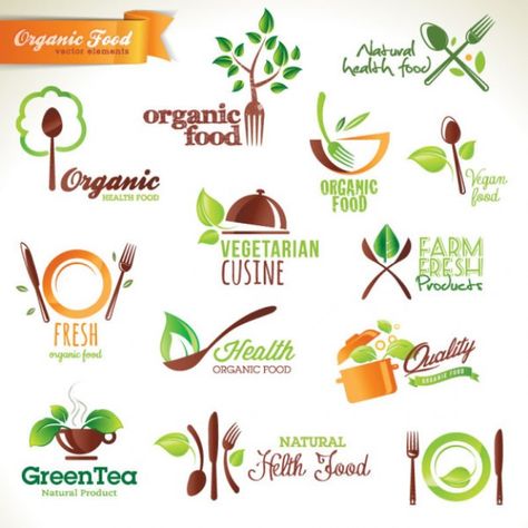 organic elements logos Organic Food Logo, Nutrition Logo, Benefits Of Organic Food, Food Logo Design, Organic Logo, Healthy Benefits, Homestead Survival, Logo Restaurant, Organic Health