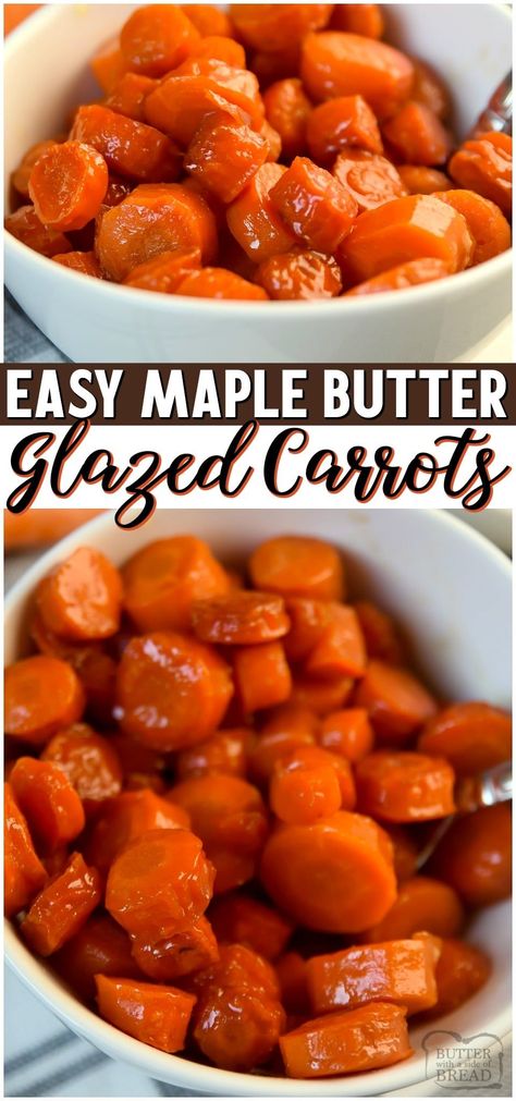 Brown Sugar Carrots, Carrot Recipes Side Dishes, Brown Sugar Glazed Carrots, Carrots Side Dish, Maple Glazed Carrots, Glazed Carrots Recipe, Candied Carrots, Best Side Dish, Easy Vegetable Side Dishes