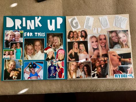 Best Friend Shot Book Page, Shotbook Page 21st Page 1, 21st Birthday Scrapbook Ideas, Senior Year Scrapbook Pages, Shot Book Filler Page Ideas, Scrapbook Best Friends Birthday, Shot Pages 21st Birthday, 21st Birthday Scrapbook Pages, Shot Book 21 Birthday Cover