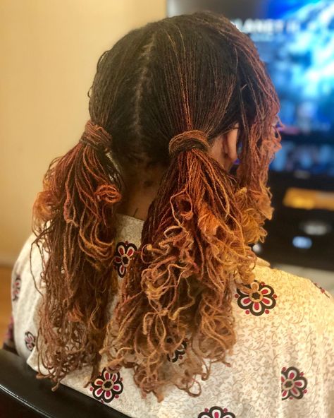 Tamara_Patrice on Instagram: “Once the curls fall 🤷🏽‍♀️#sisterlocks #sisterlockstyles” Braided Dreadlocks, Sisterlocks Styles, Luscious Hair, Colored Curly Hair, Sisterlocks, Different Hairstyles, Locs Hairstyles, Dream Hair, Hair Inspo Color