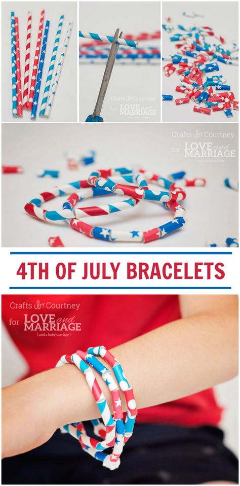 Fun 4th of July craft for kids! All you need is pipe cleaners and paper straws. Paper Straws Crafts, 4th Of July Craft, Fourth Of July Crafts For Kids, Door Aesthetic, Straw Crafts, Summer Camp Crafts, Patriotic Crafts, Pipe Cleaners, Crafty Kids