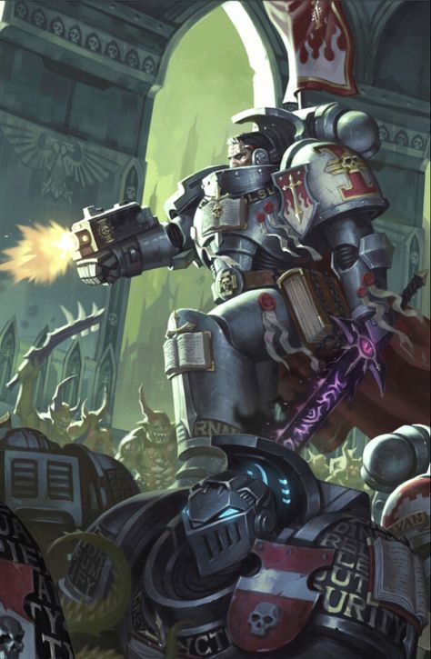 Grey Knights Zhang Han, Grim Dark, Grey Knights, 40k Art, Apocalypse Art, Adeptus Astartes, Warhammer 40k Art, Warhammer Models, Warhammer 30k