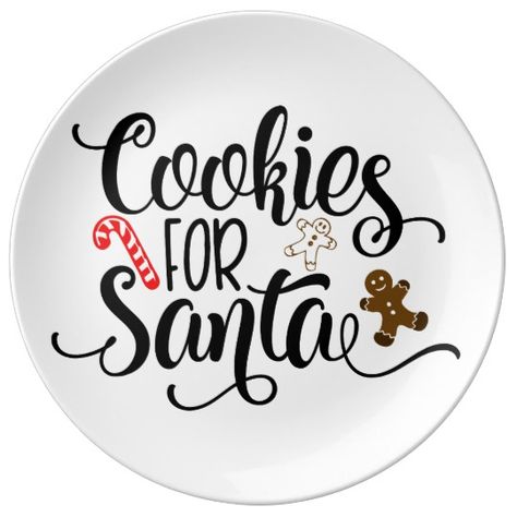 Santa Cookie Plates, Christmas Cake Stand, Santa Plates, Christmas Cricut Projects, Santa Cookie Plate, Christmas Decor Diy Ideas, Santa Cookie, Cricut Christmas Ideas, Cookie Plate