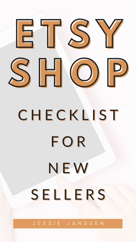 Etsy Shop Checklist For New Sellers Things To Sell On Etsy, Etsy Business Plan, Starting An Etsy Shop, Etsy Shop Ideas, Starting Etsy Shop, Making Money On Etsy, Etsy Hacks, Start An Etsy Shop, Etsy Shop Logo