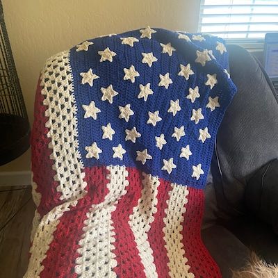 Crochet American Flag Afghan Blanket HANDMADE - Etsy American Flag Crochet Blanket, Crochet Flag, American Flag Crochet, American Flag Blanket, Blanket Handmade, Afghan Blanket, Handmade Blanket, Crochet Art, Fiber Art