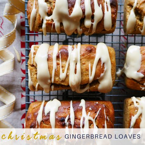 christmas-gingerbread-loaves-2 Gingerbread Loaves, Zucchini Corn, Corn Cheese, Holiday Baking Recipes, Apple Muffins, Christmas Spices, Cheese Muffins, Holiday Recipes Christmas, Mini Loaf