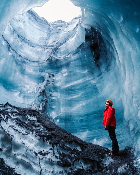 Katla volcano 🌋 located in the southern highlands, near the town Vík is one of the biggest active volcanoes in Iceland! 🇮🇸 We went on a tour with @arcticadventures to explore its ice caves 🧊❄️ and our experience was incredible! 🤩 We started our tour in the town of Vík (you could also choose to start from Reykjavik) and drove towards this majestic volcano with a superjeep!…which by the way was an experience on its own 😎 After we’ve arrived we’ve put on crampons to walk on ice easier and sa... Iceland Volcano, Ice Caves, Ice Cave, Southern Highlands, Active Volcano, In The Town, Iceland Travel, Reykjavik, Travel Couple