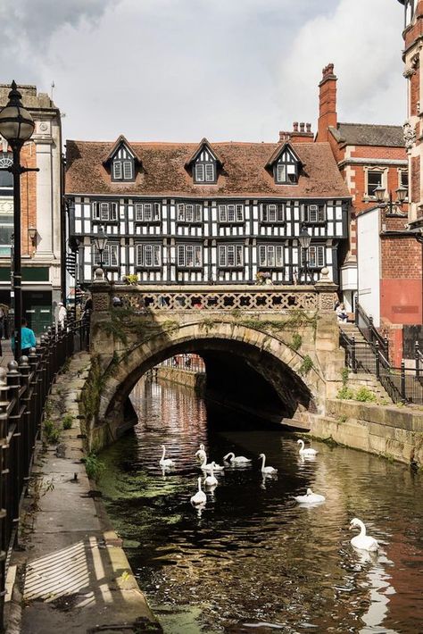 Medieval & Tudor Period Buildings Group | Another view of The Glory Hole High Bridge, in Lincoln, England 😊 | Facebook Medieval German Architecture, German Architecture Aesthetic, German Architecture Traditional, Old European Buildings, European Buildings Architecture, Old English Architecture, Lincolnshire England, Medieval Buildings, Victorian Village