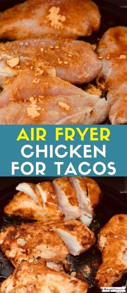 Mexican Chicken Breast, Chicken For Tacos, Chicken Breast Tacos, Fried Chicken Taco, Taco Chicken, Air Fryer Chicken Thighs, Chicken Taco Salad, Chicken Taco Seasoning, Shredded Chicken Tacos