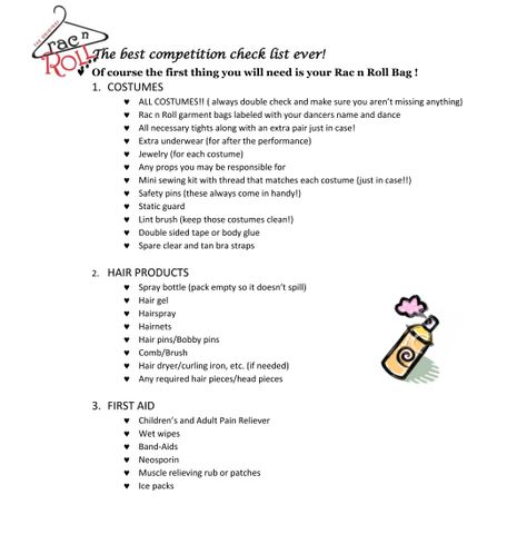 Dance Competition Checklist This board will cover everything on dance competitions, dance checklists, costuming and makeup tips, how to deal with competitions and backstage drama, how to survive competition season. Dance Competition Checklist, Dancing Competition, Dance Essentials, Mini Sewing Kit, Dance Convention, Dance Competitions, Dance Comp, Pole Dancing Clothes, Winter Guard